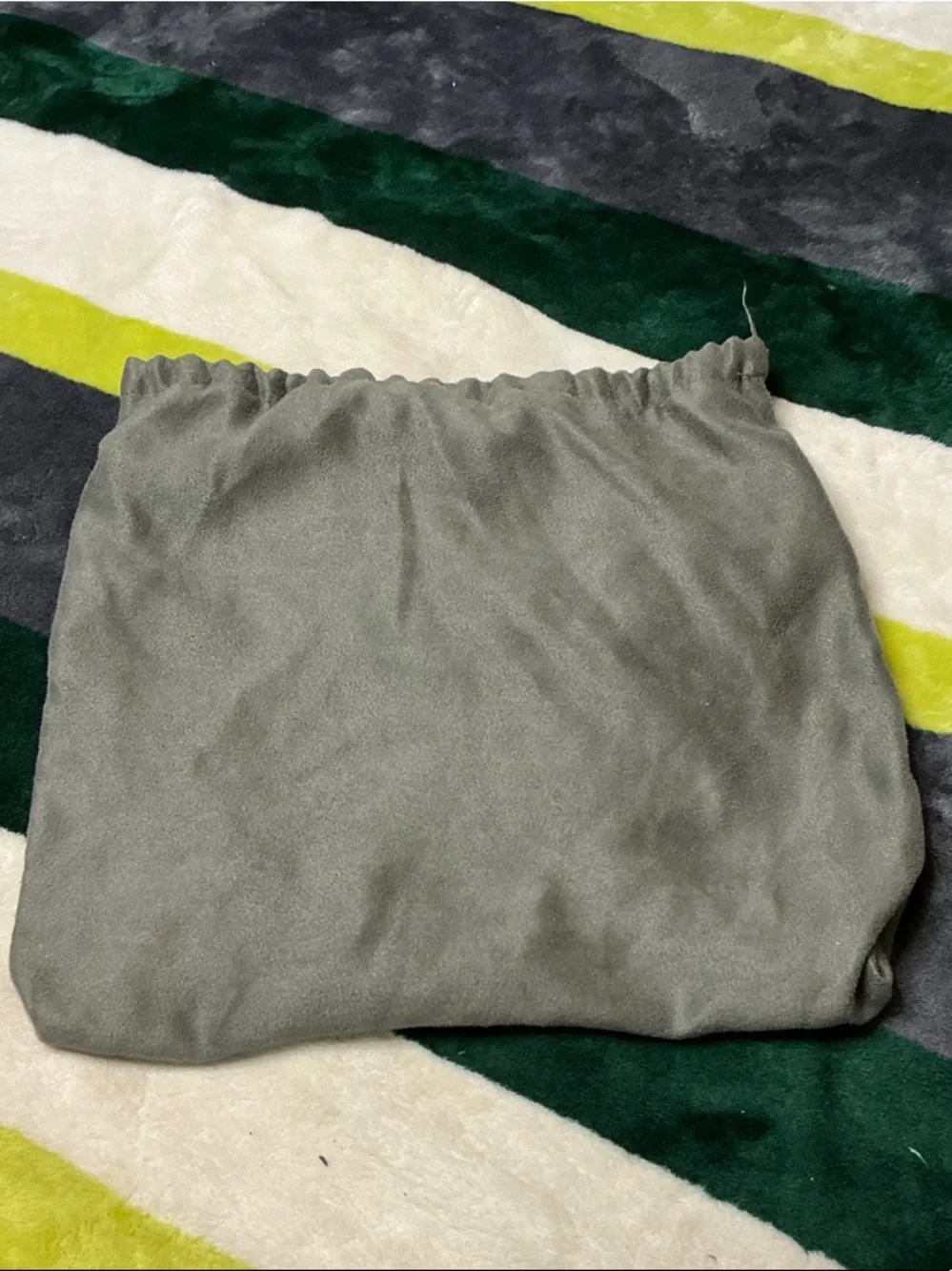 Tom Ford gray suede drawstring dust pouch